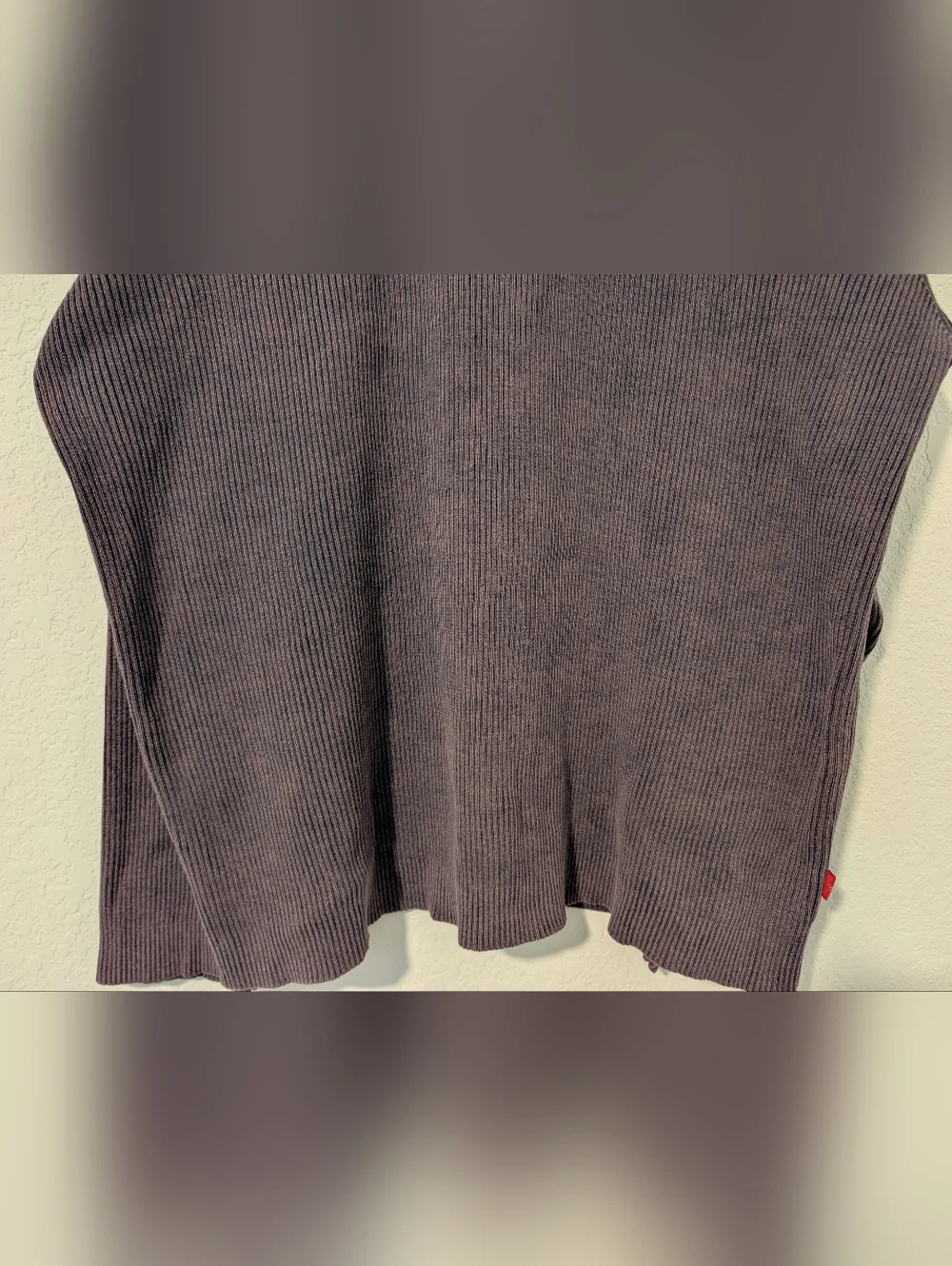 Levi's Vintage Men's Purple Ribbed Cotton Mock Neck Quarter Zip Sweater XL
